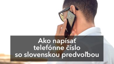 Ako napísať telefónne číslo so slovenskou predvoľbou